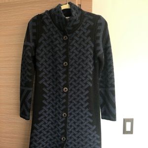 Cocogia Italian wool blend sweater coat.